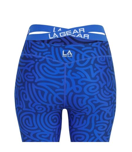 Legging Motif/style Camouflage Femme Bleu LA Gear