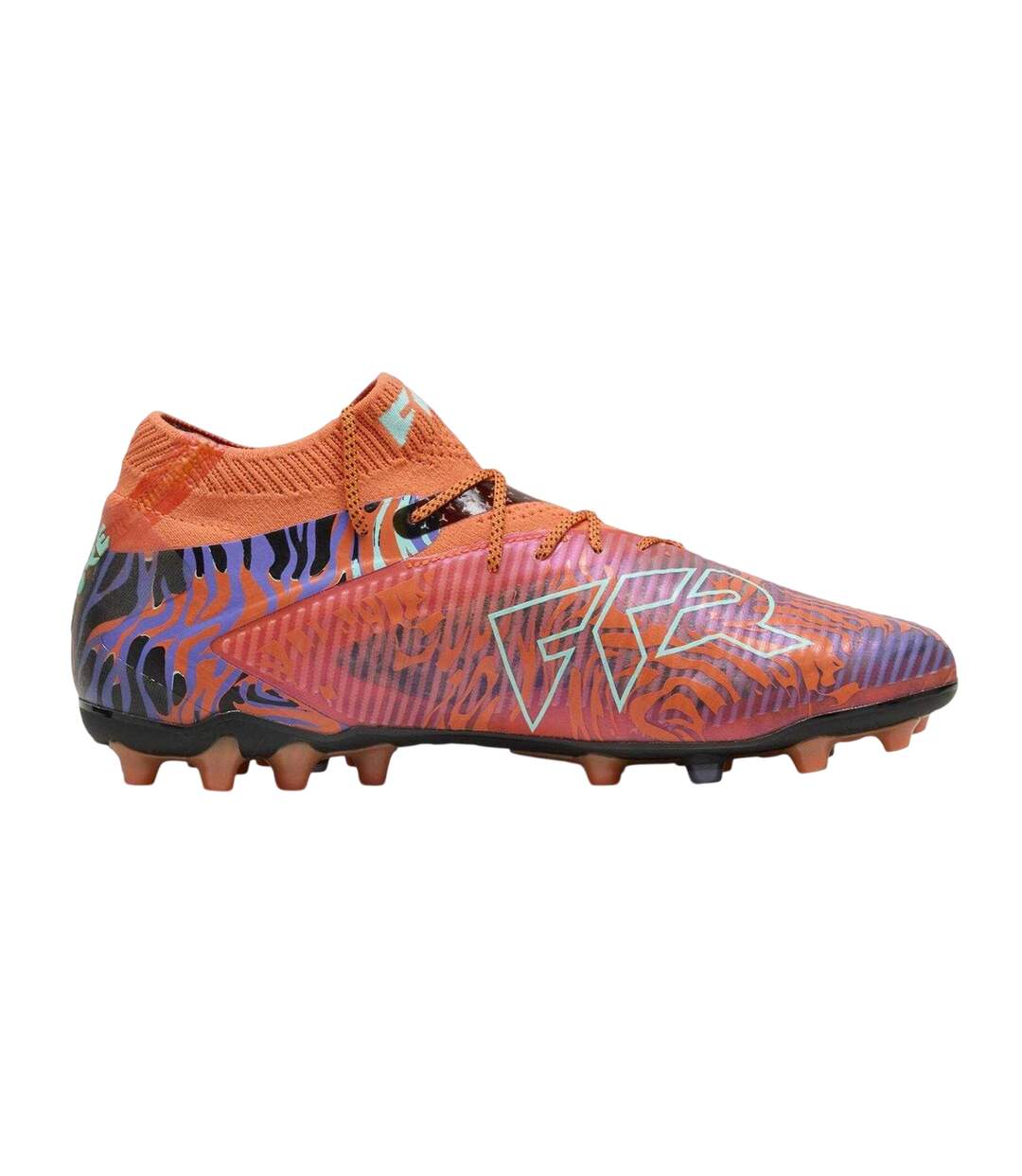 Mens 8 Ultimate Creativity Artificial Ground Football Boots Orange Pop Puma-1