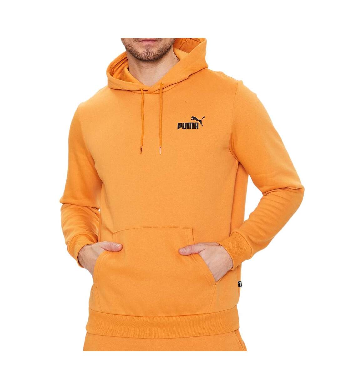 Sweat à Capuche Orange Puma Smlogo - M-1