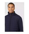 Maine Mens Jersey Hybrid Padded Jacket (Navy)