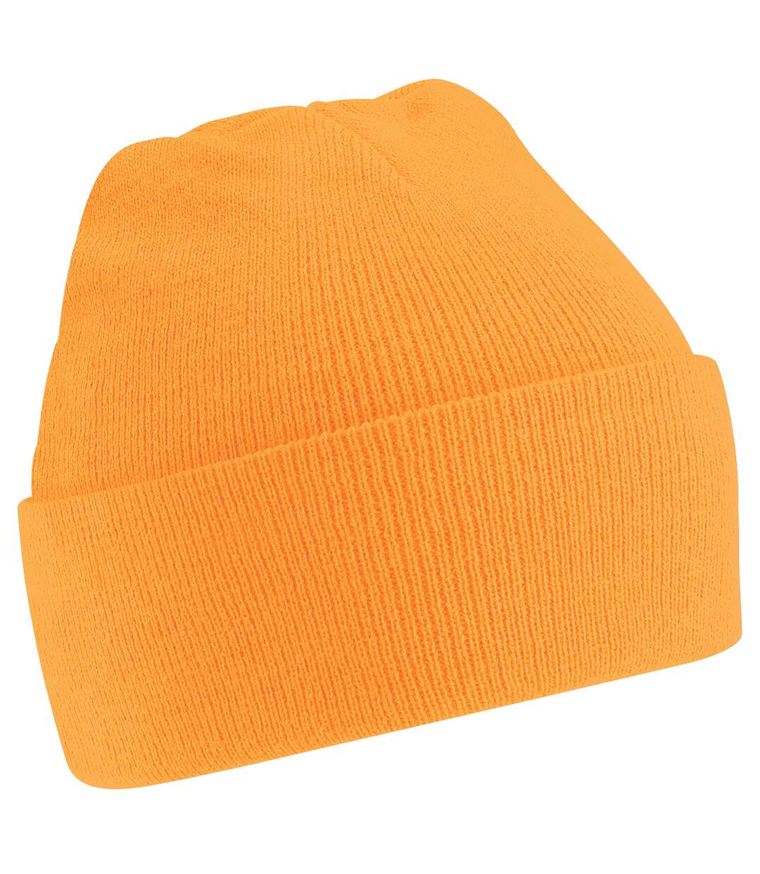 Bonnet tricoté unisexe orange fluo Beechfield