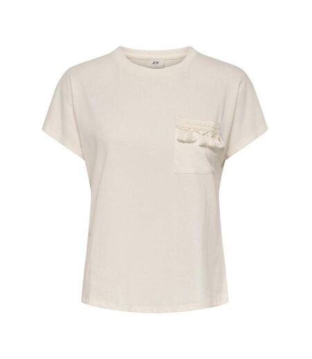 T-Shirt beige femme jdy ilse pocket