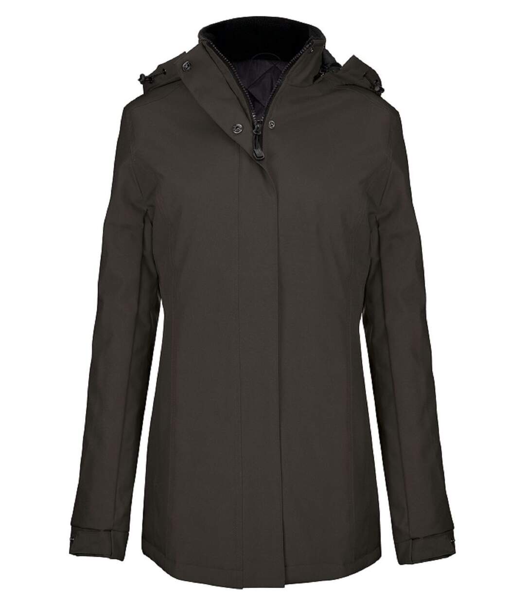 Parka à capuche - Femme - K6108 - gris foncé