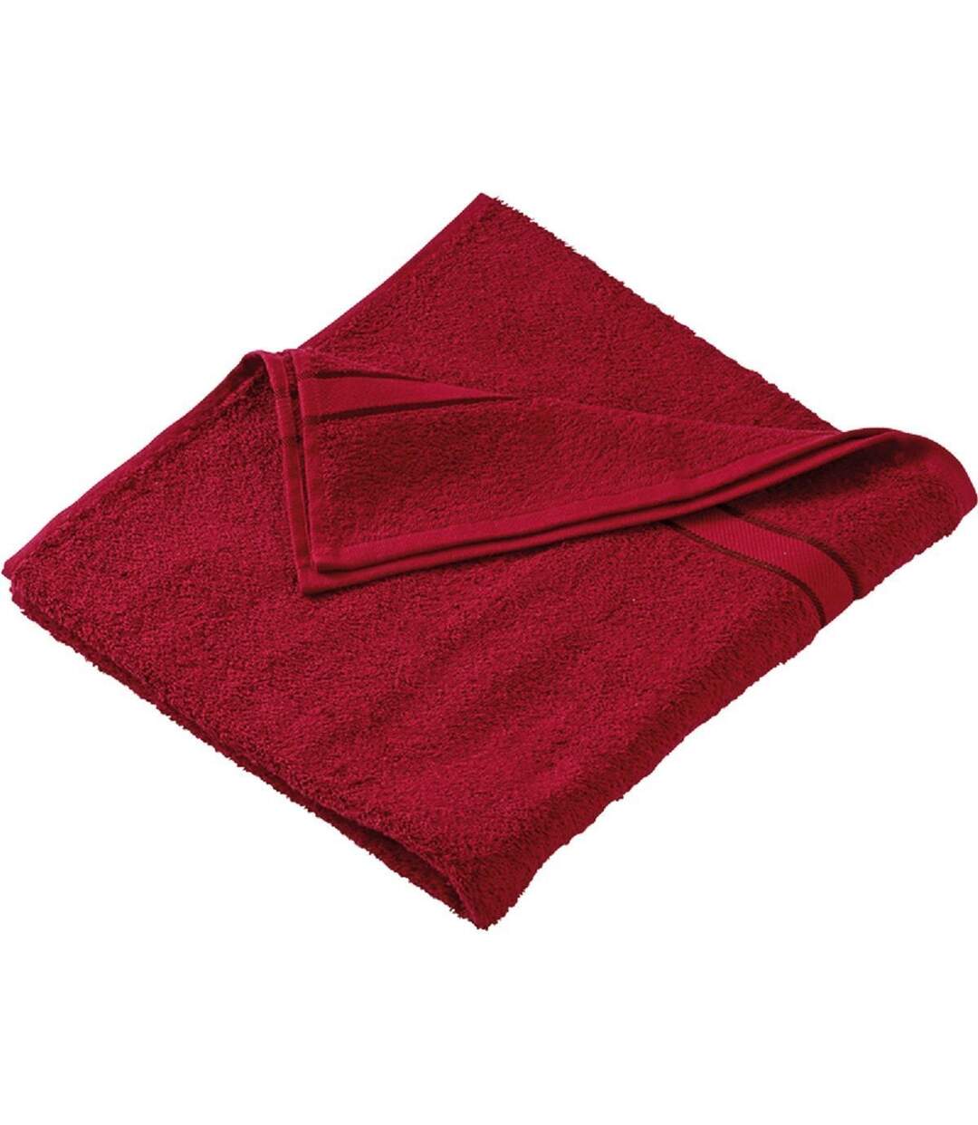 Drap de bain - éponge - MB438 - rouge foncé-1