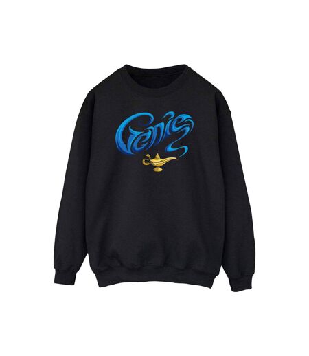 Disney Sweat Womens/Ladies Aladdin Movie Genie Lamp Sweatshirt (Noir) - UTBI48439