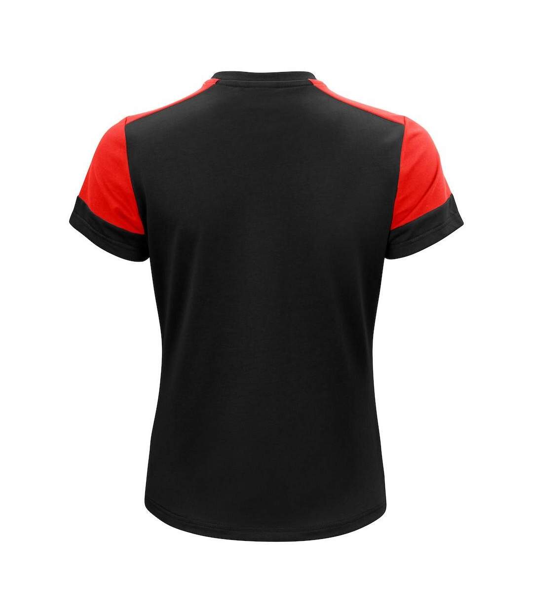 Womens/ladies T-shirt Black Red Printer PRIME-2