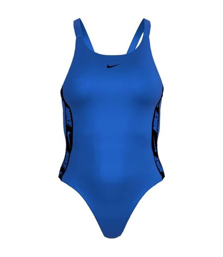 Womens/ladies Logo One Piece Swimsuit Blue Nike