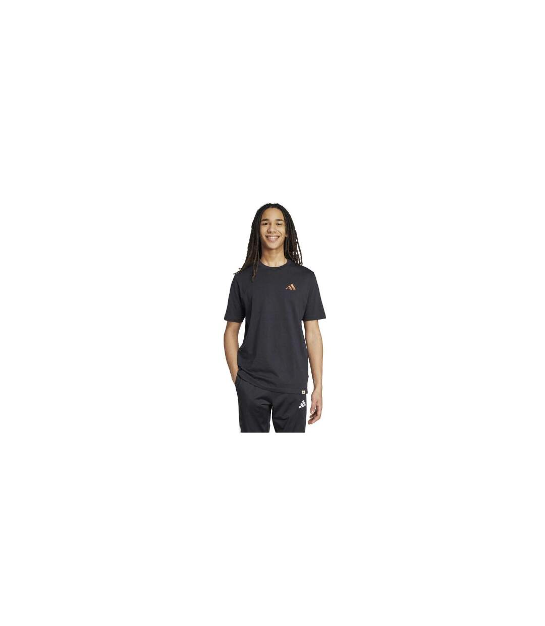 Mens Mountain Back Print T-shirt Black Adidas-1