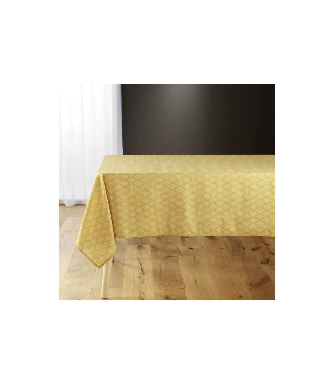 Nappe Microfibre Imprimé Geoline 140x240cm Jaune