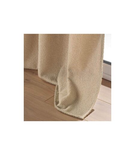 Rideau à Œillets Bouclette Wooly 140x240cm Beige