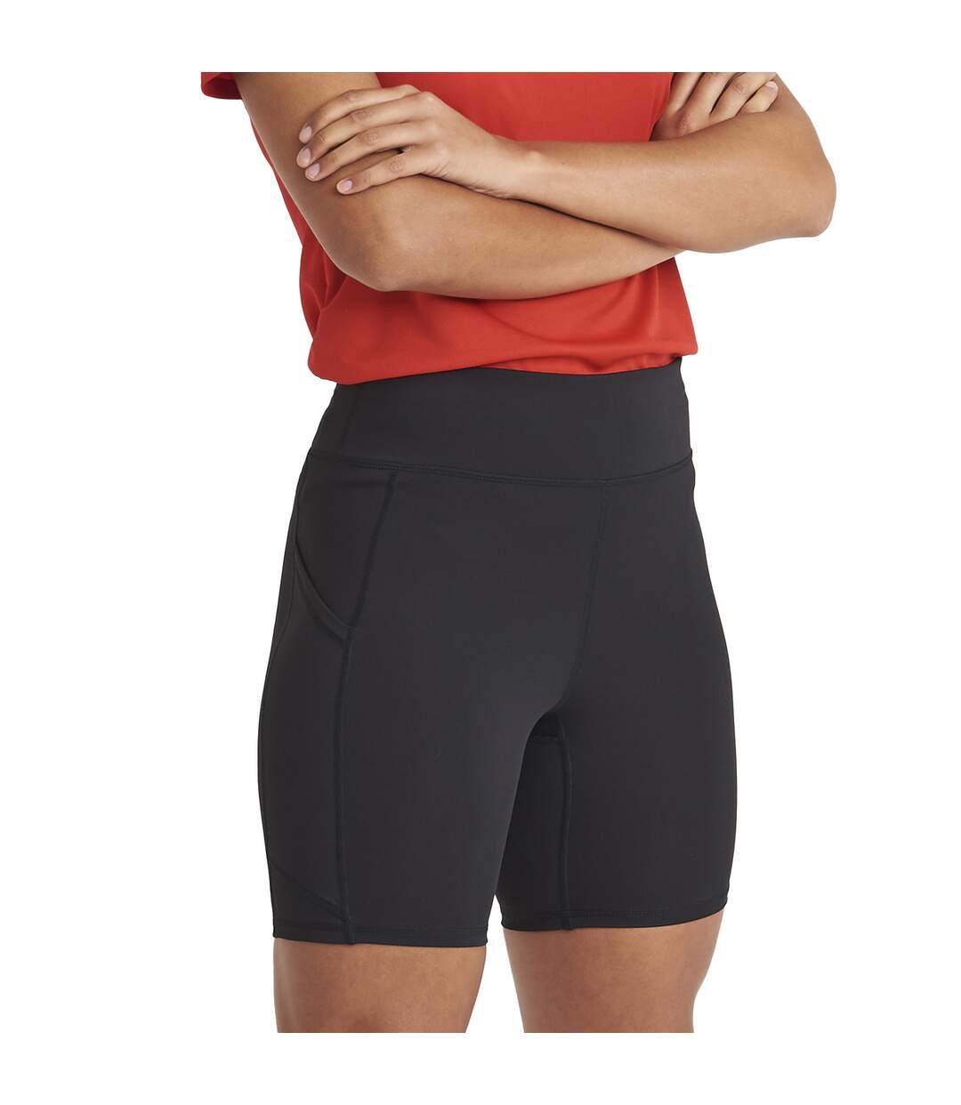 Womens/ladies cool-flex shorts jet black AWDis Cool