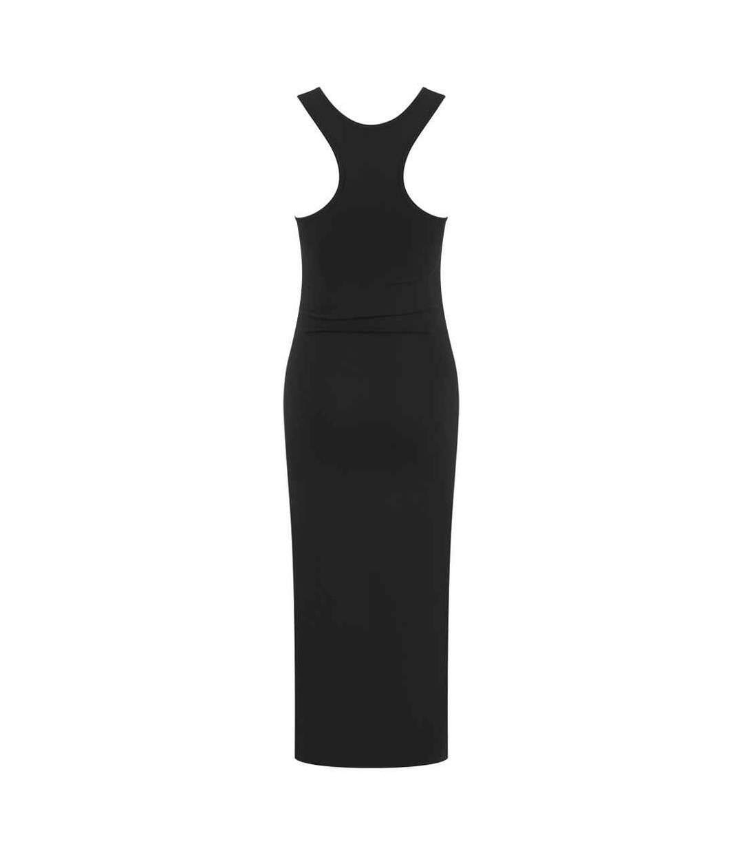 Robe mi-longue femme noir SF-2