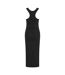 Robe mi-longue femme noir SF-2