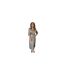 Robe Chemisier Mi-longue Manches ¾ Femme Taupe AX Paris-1