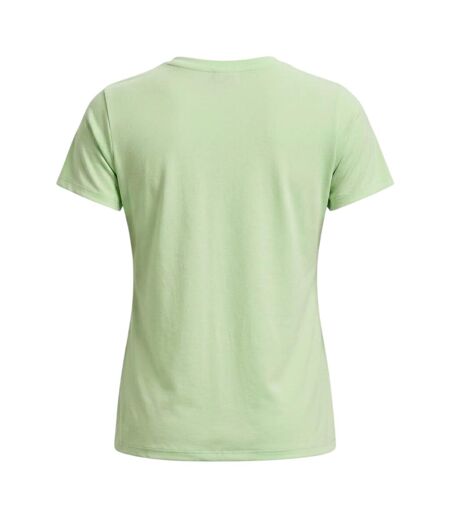 Womens/ladies V Neck T-shirt Lime White Under Armour