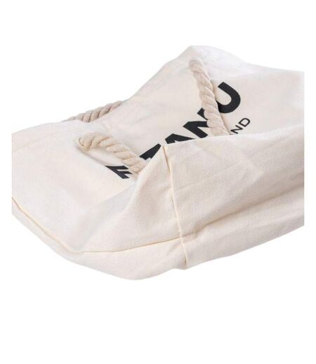 Tote Bag Motif/style Tressé Taille Unique Blanc Fitanu