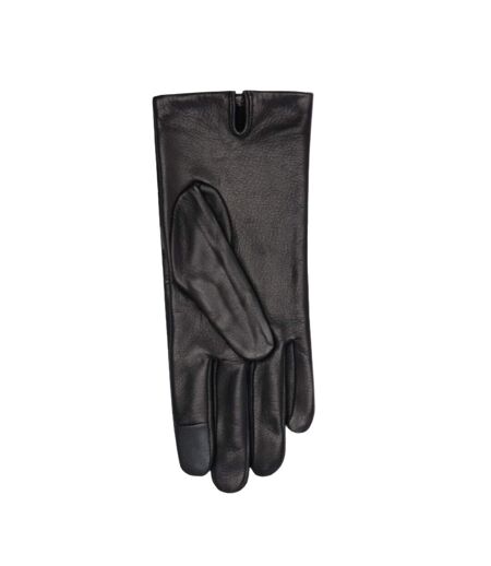 Gants Motif/style En Relief Re-lock Femme Noir Calvin Klein