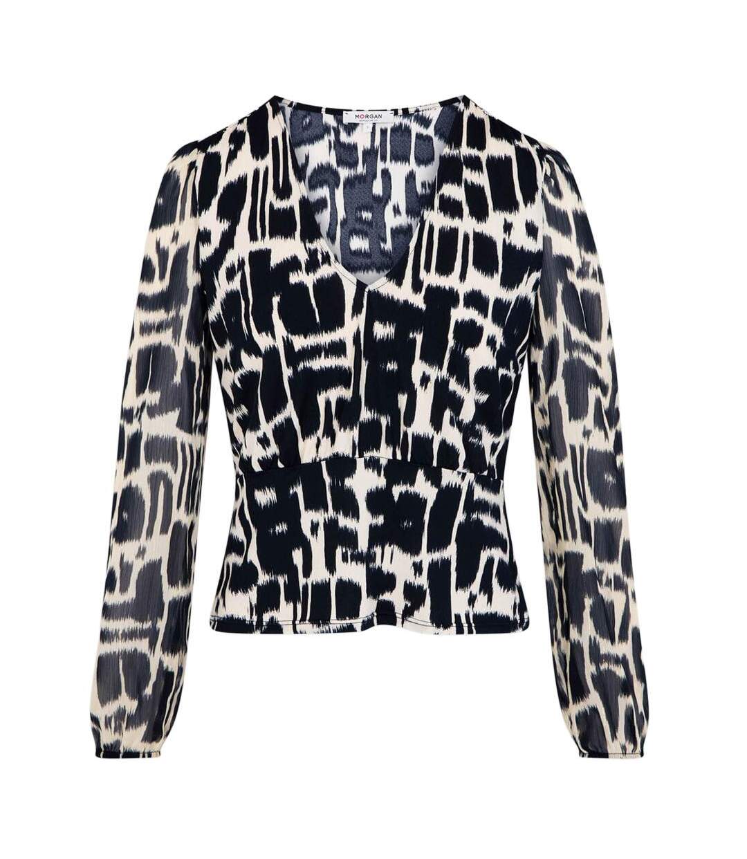 Top noir/blanc femme morgan tikat-2