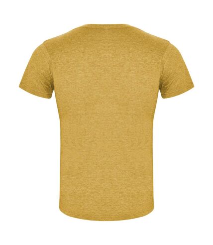 T-shirt fox homme jaune foncé chiné Roly