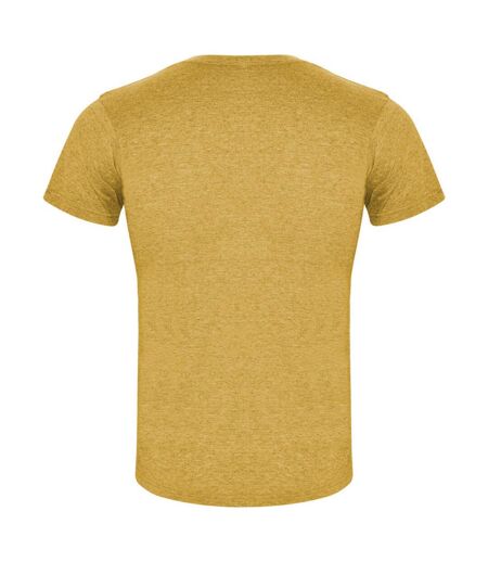 T-shirt fox homme jaune foncé chiné Roly