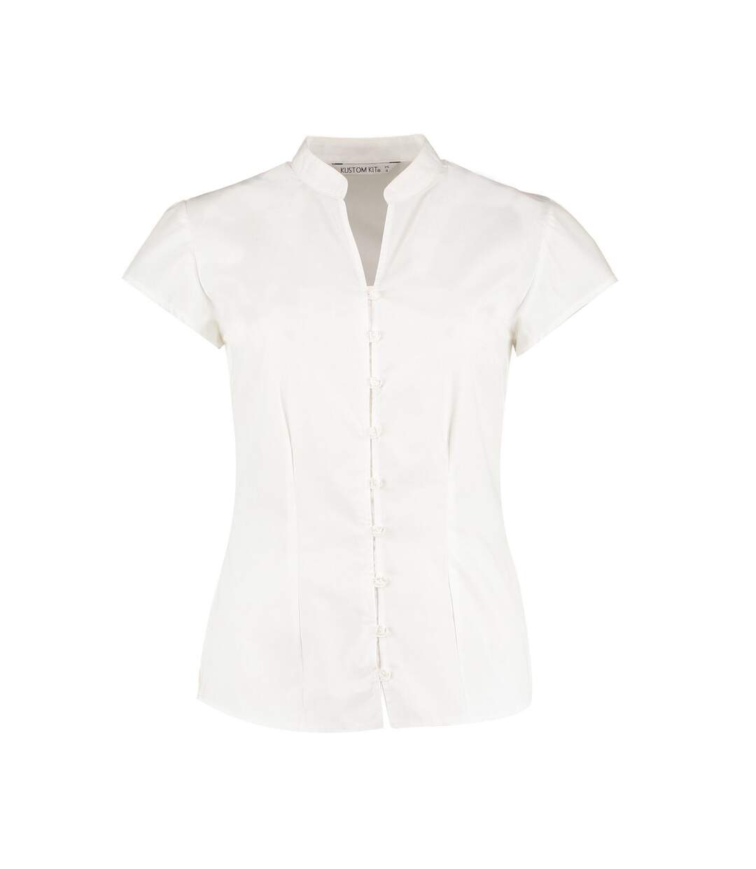 Blouse continental femme blanc Kustom Kit-1