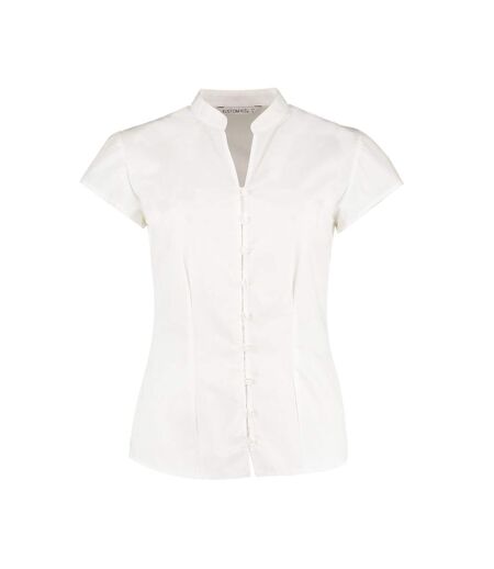 Blouse continental femme blanc Kustom Kit