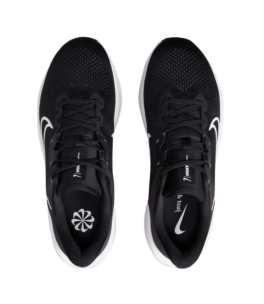 Baskets Style Logo Quest Homme Blanc Noir Nike-4