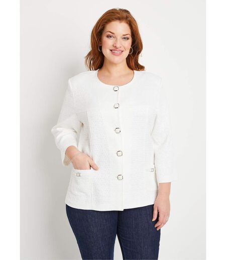 Veste ras de cou manches 3/4
