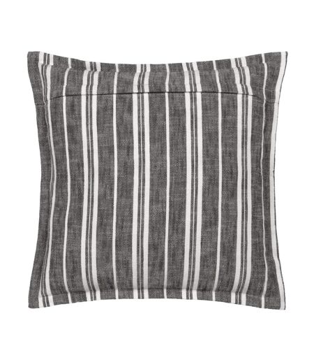 Hebble striped cushion cover 50cm x 50cm black Yard