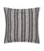 Hebble striped cushion cover 50cm x 50cm black Yard