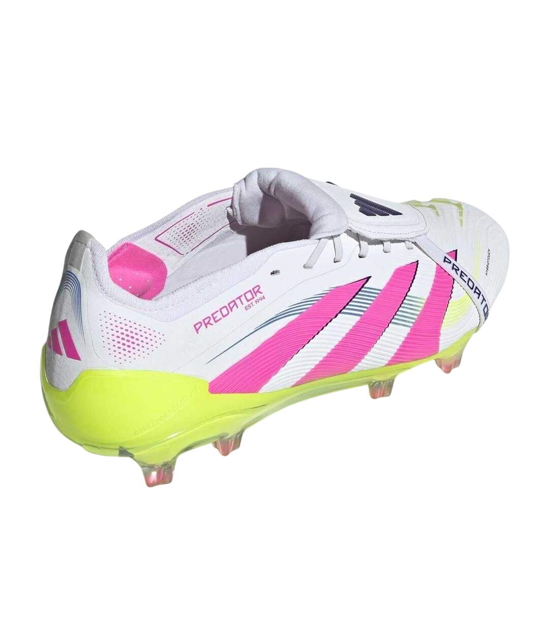 Chaussures De Foot Pour Terrain Ferme Motif/style Se Rabat Sur L´avant Predator Elite Homme Blanc Rose Adidas-2