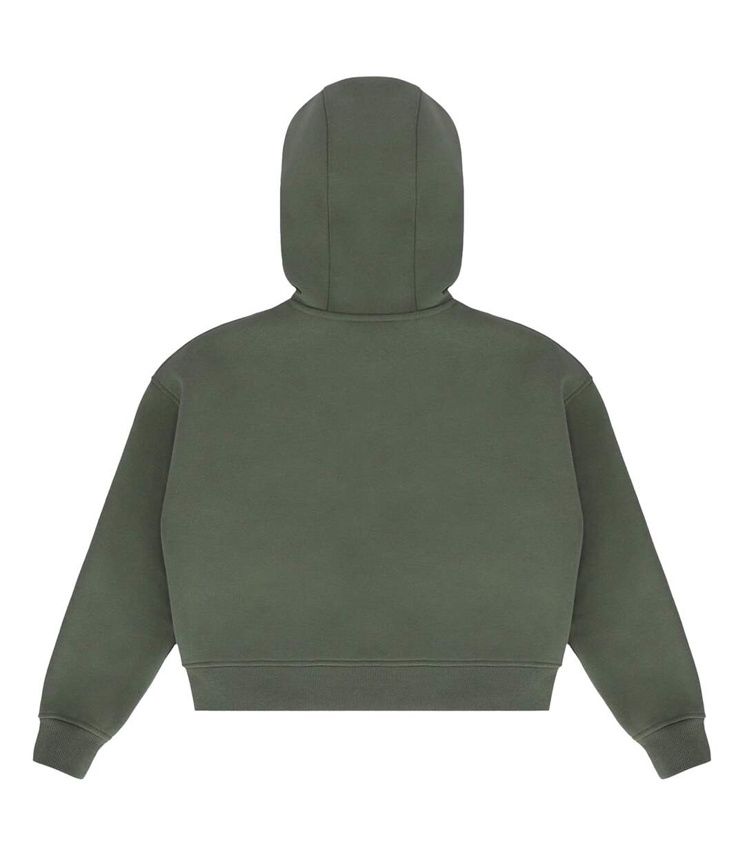 Sweat court à capuche liza femme vert lichen foncé Hunter-2
