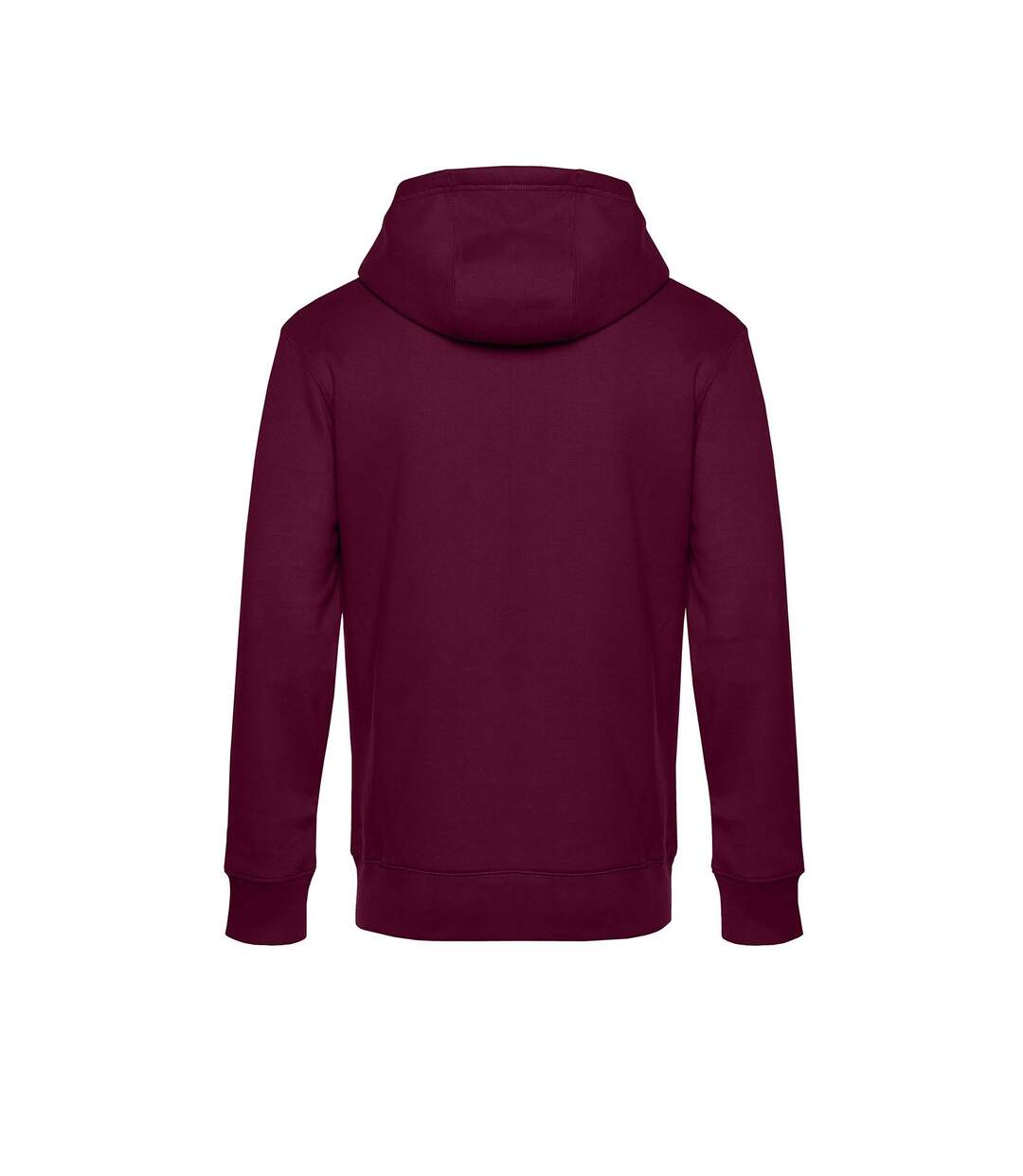 Mens King Hooded Sweater Cerise Foncée B&C-2
