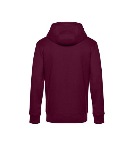 Mens King Hooded Sweater Cerise Foncée B&C