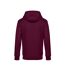 Mens King Hooded Sweater Cerise Foncée B&C-2