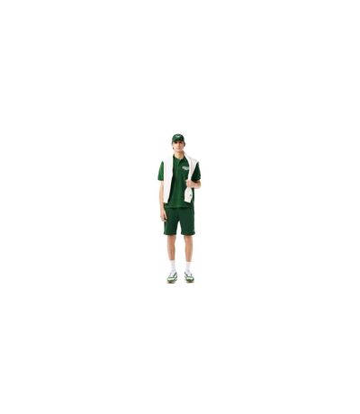Mens Roland Garros Edition Terrycloth Relaxed Fit Polo Shirt Green Lacoste