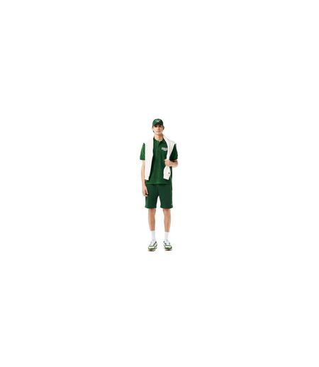 Mens Roland Garros Edition Terrycloth Relaxed Fit Polo Shirt Green Lacoste