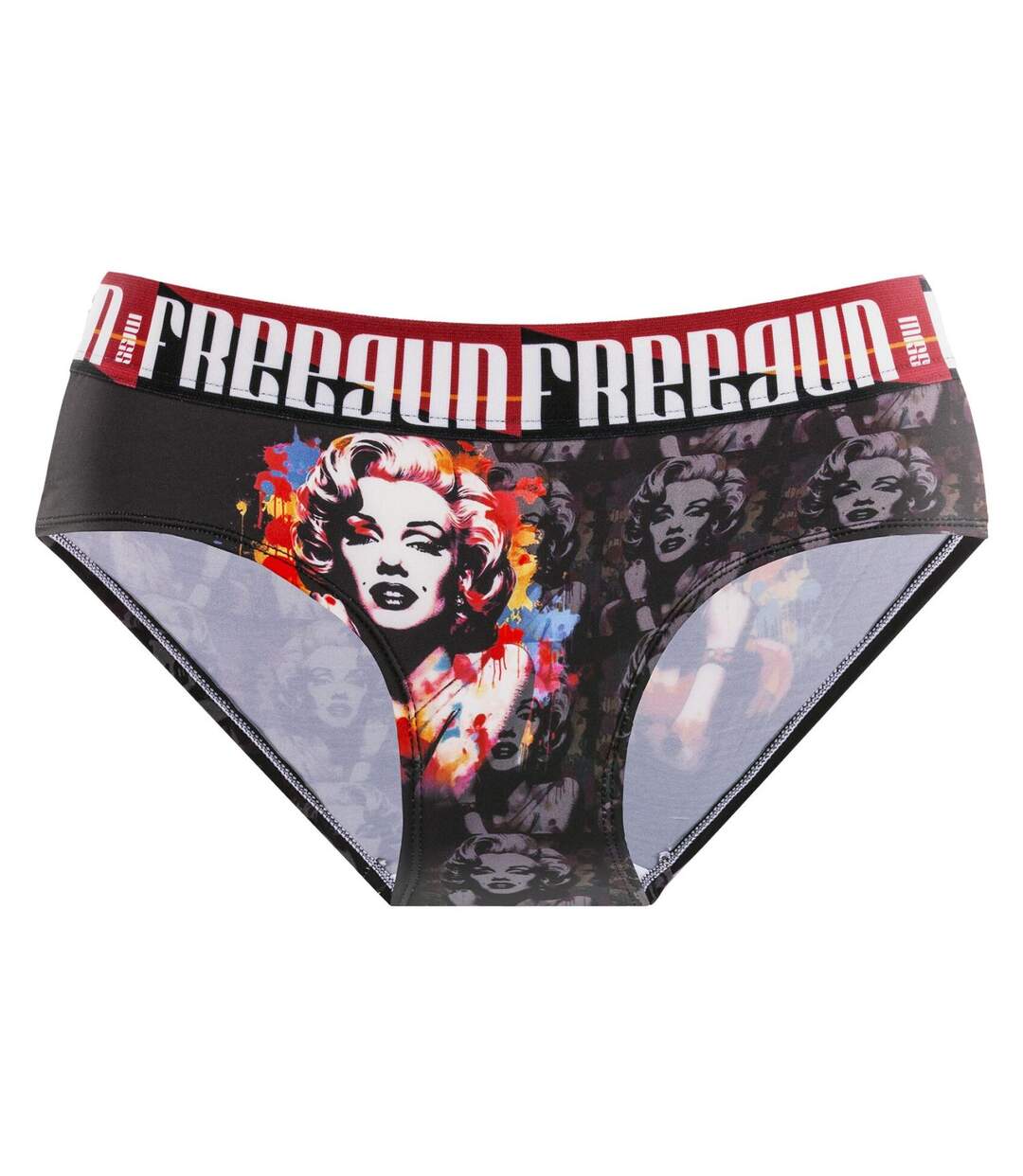 Lot de 4 culottes femme Pop Art Freegun-3