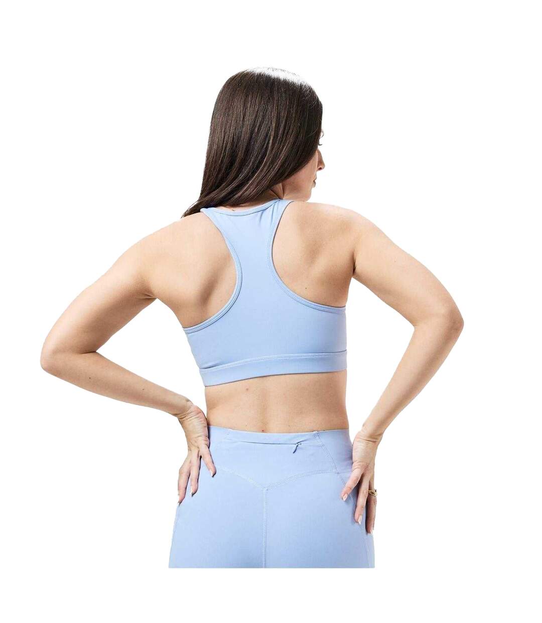 Womens/ladies Core Racerback Sports Bra Brunnera Blue USA Pro-3