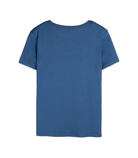 T-shirt bleu foncé femme teddy smith ribelle - l