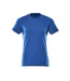 Womens/ladies Crossover T-shirt Azure Blue Mascot-1