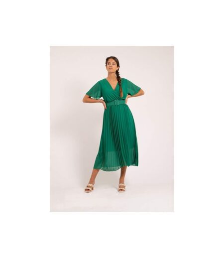 Robe midi plissée et ceinture ISALA - Dona X Lisa