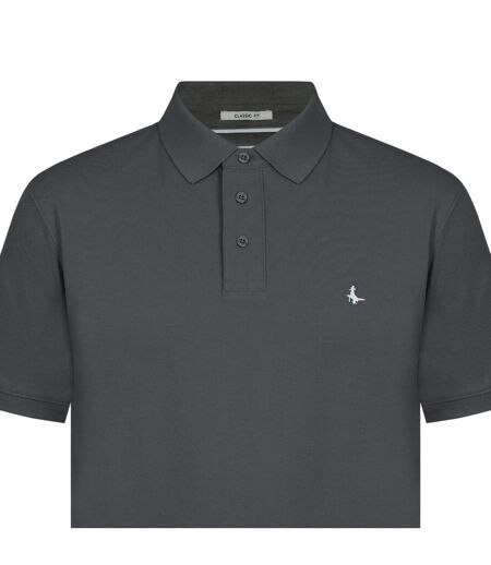 Mens Classic Embroidered Logo Polo Shirt Slate Jack Wills