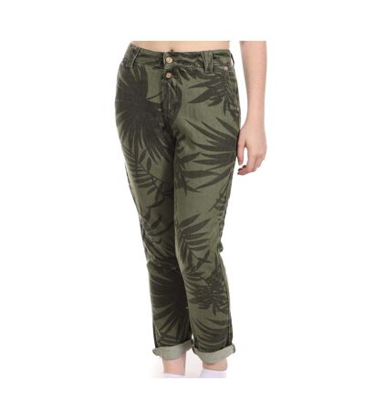 Pantalon Kaki Palmiers Femme Teddy Smith Lady - 24