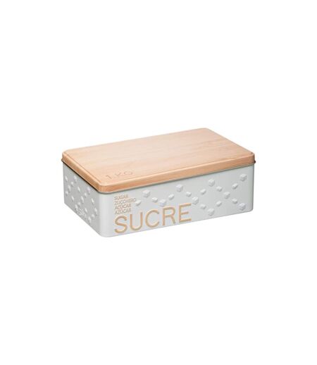 Boîte à Sucre en Morceaux Scandi 20cm Blanc