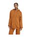 Veste À Capuche Manches Tombantes Femme Caramel Foncé Chiné Adidas-1