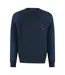Mens Total Eclipse Distressed Logo Raglan Sweatshirt Blue Diesel-1