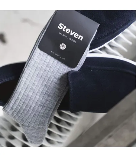 Mens Warm Soft Merino Wool Ribbed Dress Socks