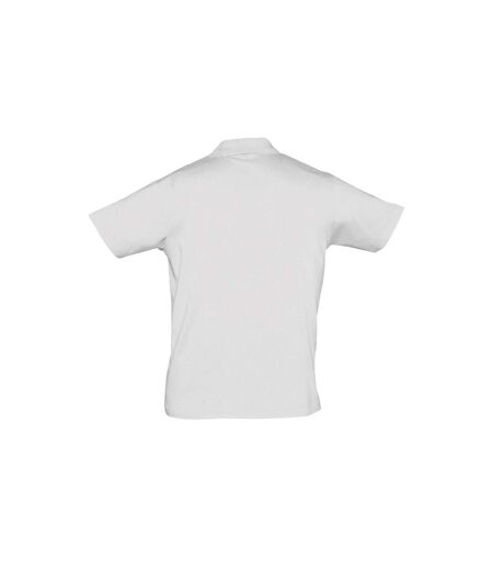 SOLS Mens Prescott Jersey Short Sleeve Polo Shirt (White) - UTPC326