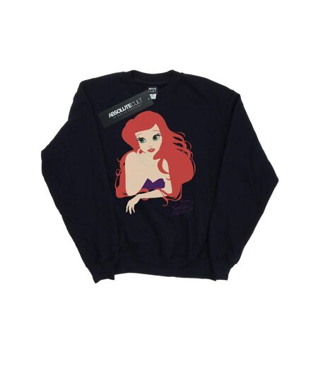 Disney Princess Womens/Ladies Ariel Silhouette Sweatshirt (Black)